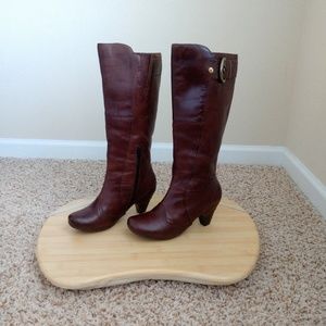 Pikolinos Tall Brown Leather Boots Size 6